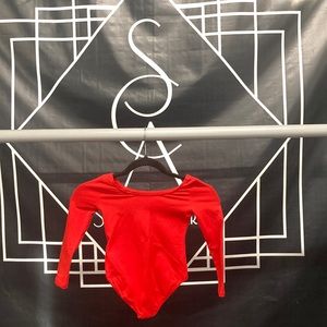 Red Dance leotard